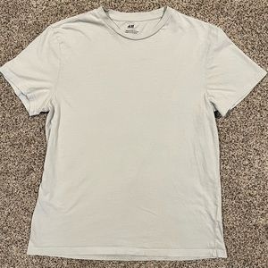 White H&M Regular Fit Tshirt